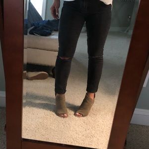 Articles of society black distressed jeans